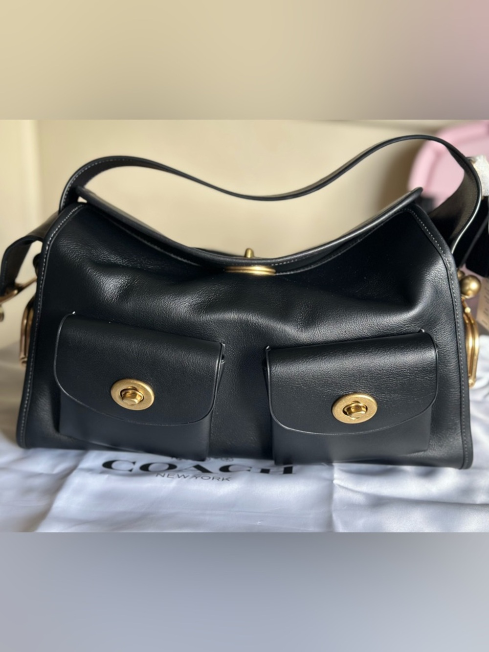 Coach Haversack in Black